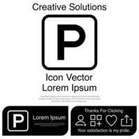 parkeren pictogram vector eps 10