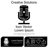 microfoon pictogram vector eps 10