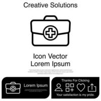 medische tas pictogram vector eps 10