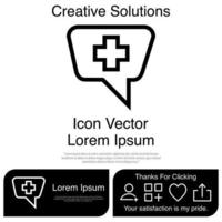 praten over geneeskunde pictogram vector eps 10