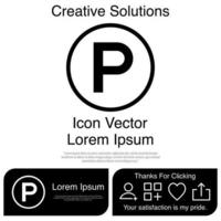 parkeren pictogram vector eps 10