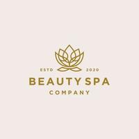 lotusbloem logo abstracte beauty spa salon vector