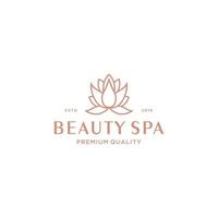 lotusbloem logo abstracte beauty spa salon vector