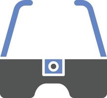 camera bril pictogramstijl vector