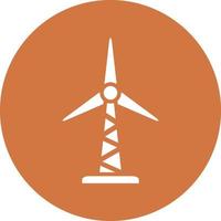 windturbine pictogramstijl vector