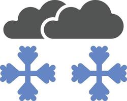 sneeuwstorm pictogramstijl vector