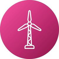 windturbine pictogramstijl vector