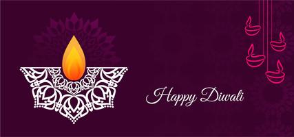 Mooi elegant Happy Diwali-ontwerp vector