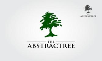 de abstracte boom logo sjabloon. een eenvoudig silhouet van de krasboom. moderne vectorteken. premium kwaliteit illustratie logo ontwerpconcept. vector