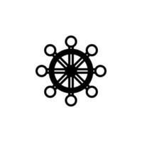 roer, nautische, schip, boot ononderbroken lijn pictogram vector illustratie logo sjabloon. geschikt voor vele doeleinden.