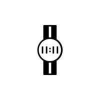 horloge, polshorloge, klok, tijd ononderbroken lijn pictogram vector illustratie logo sjabloon. geschikt voor vele doeleinden.