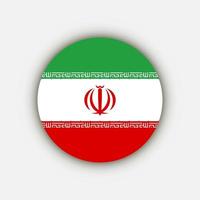 land iran. Iraanse vlag. vectorillustratie. vector