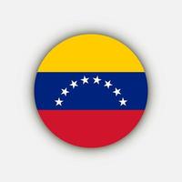 land Venezuela. vlag van venezuela. vectorillustratie. vector