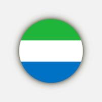 land Sierra Leone. vlag van sierra leone. vectorillustratie. vector