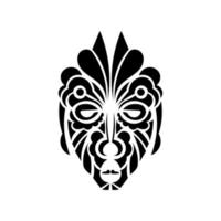 Tiki Masker. maori of polynesië patroon. goed voor prints, t-shirts, telefoonhoesjes en tatoeages. geïsoleerd. vectorillustratie. vector