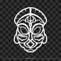Tiki Masker. monster van maori of polynesië. geschikt voor prints, t-shirts, telefoonhoesjes en tatoeages. vectorillustratie. vector