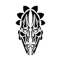 tiki-masker of totem. patronen in de stijl van Polynesië. goed voor tatoeages, t-shirts en prints. geïsoleerd. vector