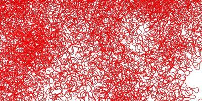 donkerroze, rood vectorpatroon met gebogen lijnen. vector