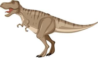 tyrannosaurus rex dinosaurus op witte achtergrond vector
