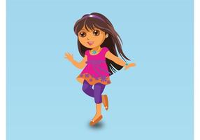 Dora vector cartoon