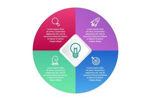 Infographic-ontwerp met 5 pictogrammenopties of stappen vector