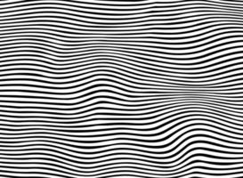 Samenvatting van het zwarte patroon van de streep golvende lijn vector