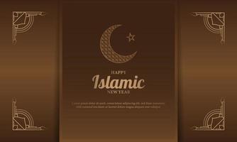 islamitische nieuwjaarsachtergrond. vector