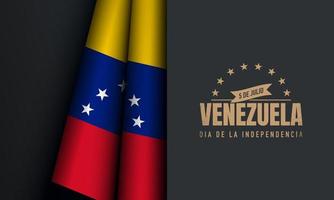 Venezuela Onafhankelijkheidsdag achtergrond. vector
