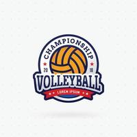 volleybal toernooi logo vector