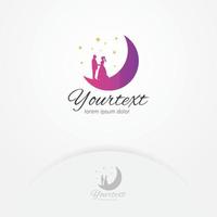 bruiloft logo ontwerp vector