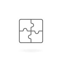 puzzel pictogram ontwerp vector