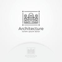 architectuur logo ontwerp vector