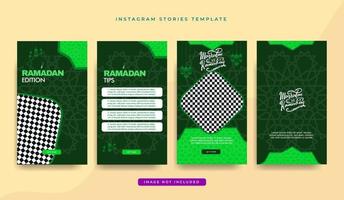 ramadan instagram verhalenverzamelpakketsjabloon vector