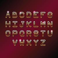 GOUD VIP letters alfabet vector