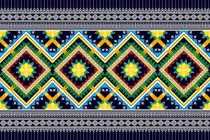 bloemen etnisch naadloos patroonontwerp. Azteekse stof tapijt mandala ornament chevron textiel decoratie behang. tribal turkije afrikaanse indische traditionele borduurwerk vector illustraties achtergrond