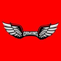 wings gaming-logo voor sport esport gaming en team