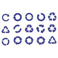 recycle en ecologie iconen vector design
