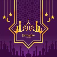 mooie achtergrond ramadan kareem vector