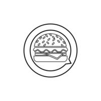 hamburger pictogram vector geïsoleerd op een witte achtergrond,