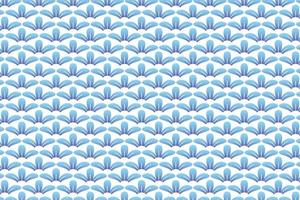 blauw bloemblaadjespatroon op witte achtergrond, porseleinpatroon, abstract indigo vector