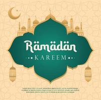 ramadan banner feed sjabloon moskee vectorillustratie vector