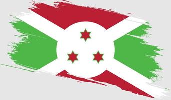 Burundese vlag met grungetextuur vector
