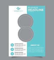 Zakelijk Headline Flyer Design vector