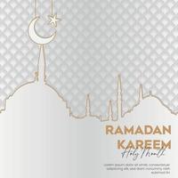 elegante ramadan kareem decoratieve achtergrond vector