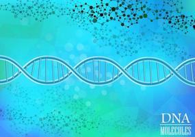 vectorillustratie van dna-helixmodel op blauwe achtergrond vector