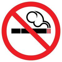 stop met roken logo niet roken bord met hart als rook vector