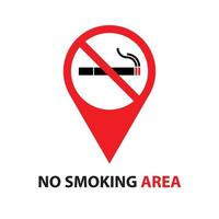 niet roken gebied teken symbool vector