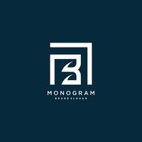 monogram letter logo met initiaal b met modern creatief concept premium vector deel 1