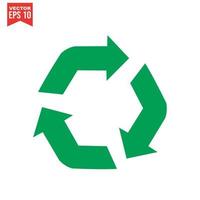 recycle pictogram, recycle pictogram vector, in trendy vlakke stijl geïsoleerd op een witte achtergrond. recycle pictogramafbeelding, recycle pictogramillustratie vector