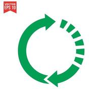 recycle pictogram recycling symbool. vectorillustratie. geïsoleerd op een witte achtergrond. vector